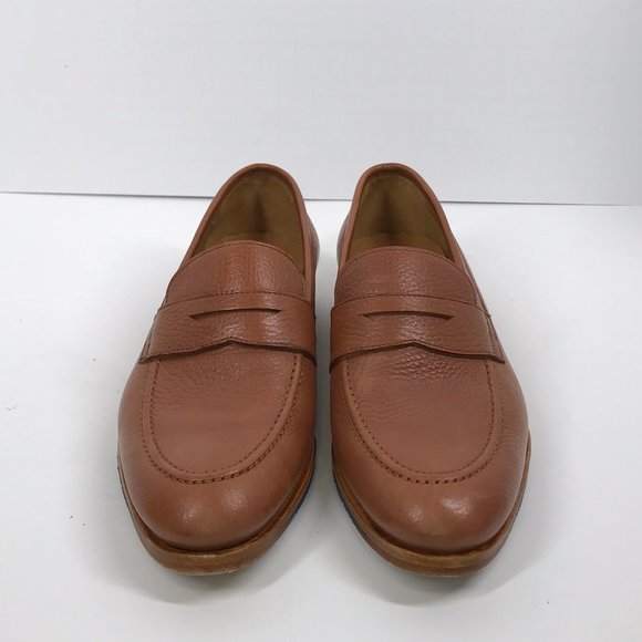Quero Leather Handmade Shoes The Madison Glove Brown Pattered Loafer main image 5